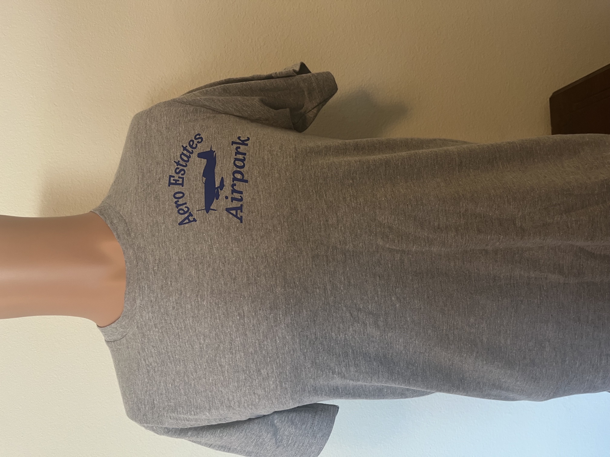 AE Runway Tee Shirt Heather Sport Gray