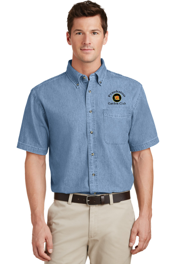 Port & Co Men's Short Sleeve Value Denim Shirt