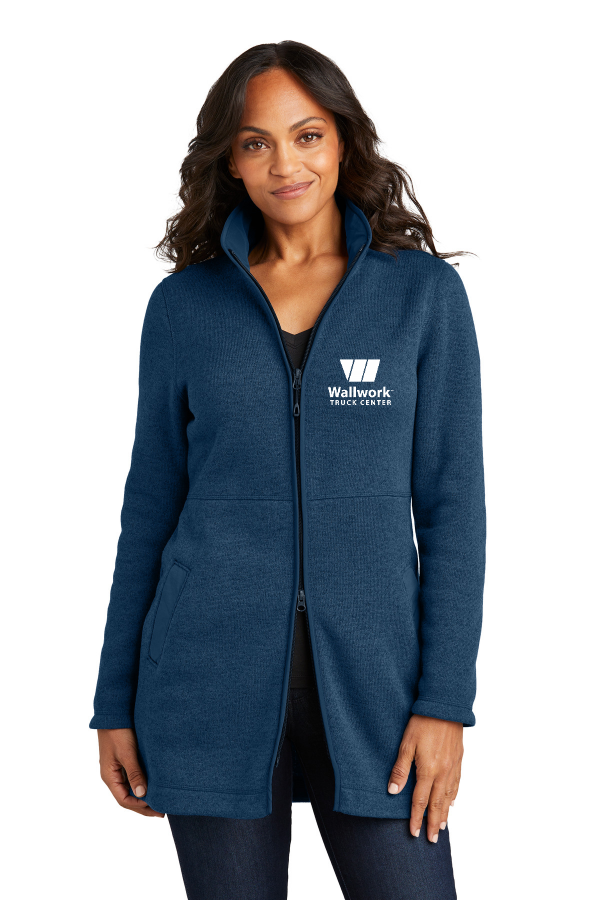 Women s Arc Sweater Fleece Long Jacket L425