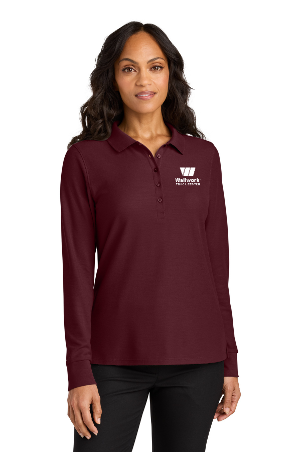 Women s Wearever Signature Pique Long Sleeve Polo LK200LS