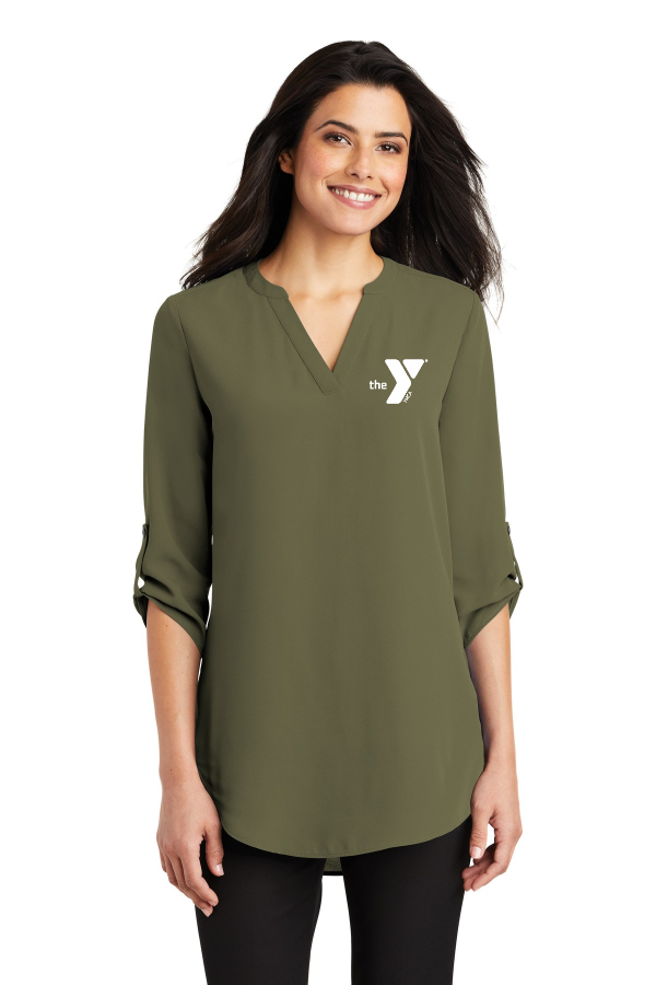 Women s 3/4-Sleeve Tunic Blouse