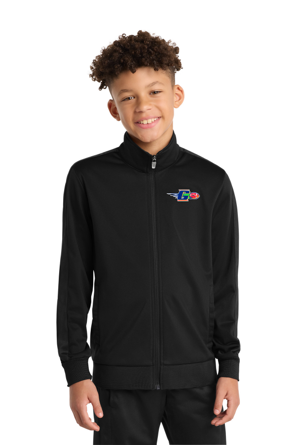 Youth Tricot Sleeve Stripe Track Jacket