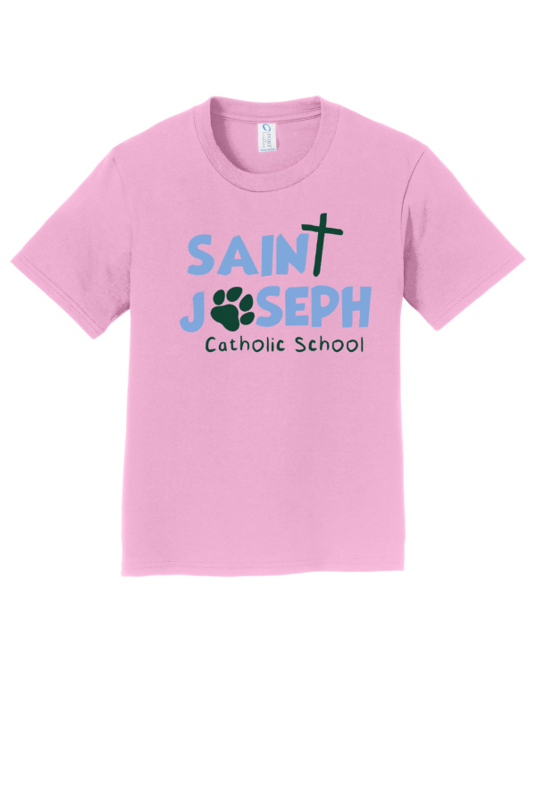 Saint Joseph Cross/Paw Catholic School Port & Co Youth Fan Favorite Tee