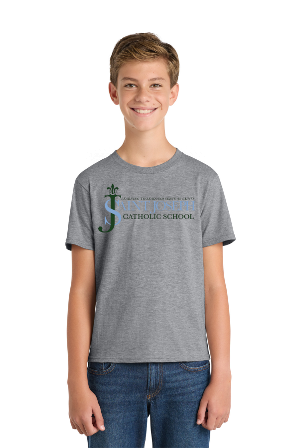 Saint Joseph Catholic School Pendant Port & Co Youth Fan Favorite Tee