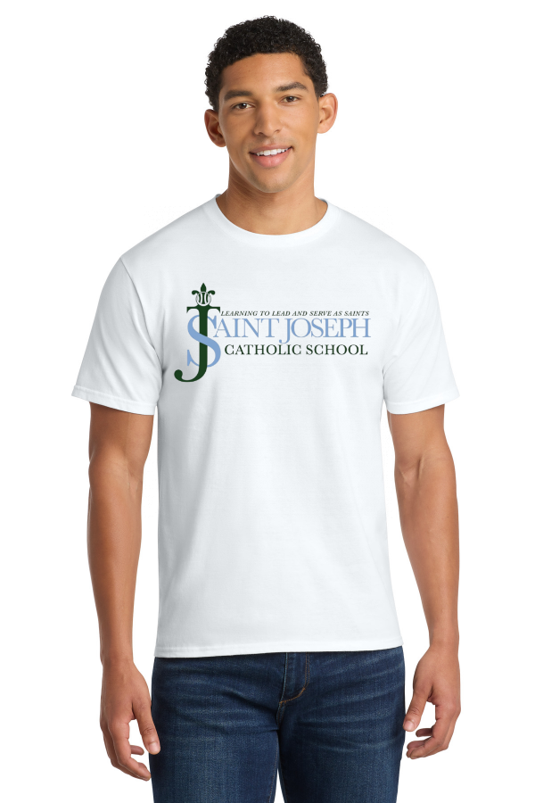 Saint Joseph Catholic School Pendant Port & Co Adult Fan Favorite Tee
