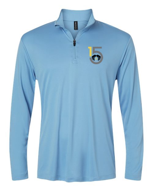 Men's 1/4 Zip - Carolina Blue