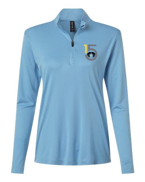Women's 1/4 Zip - Carolina Blue