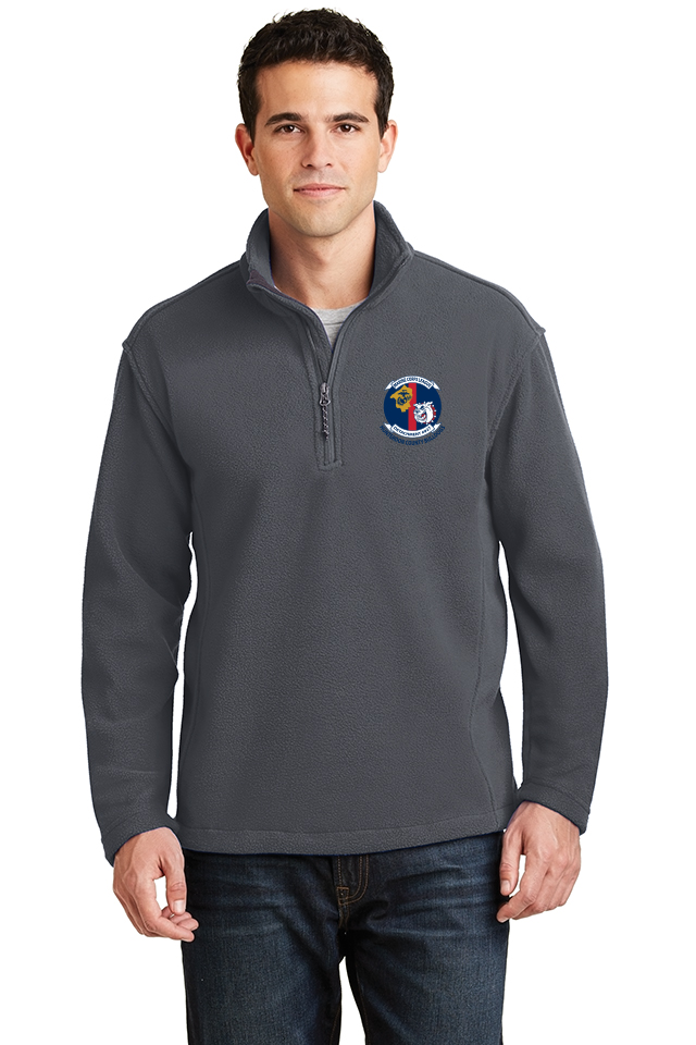 KSSF218 Iron Grey Fleece 1/4" Zip-Up Pullover