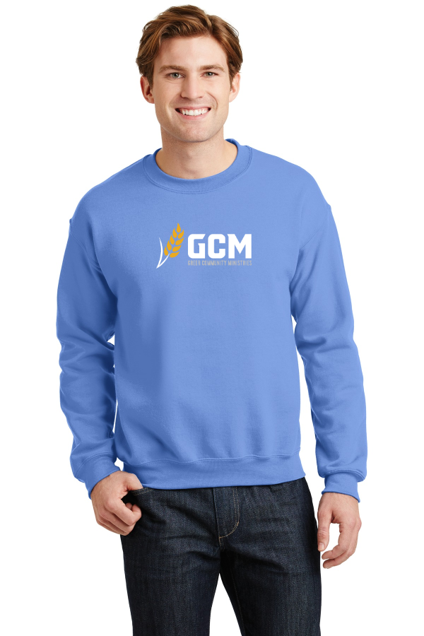 Gildan Heavy Blend Crewneck Sweatshirt printed full front