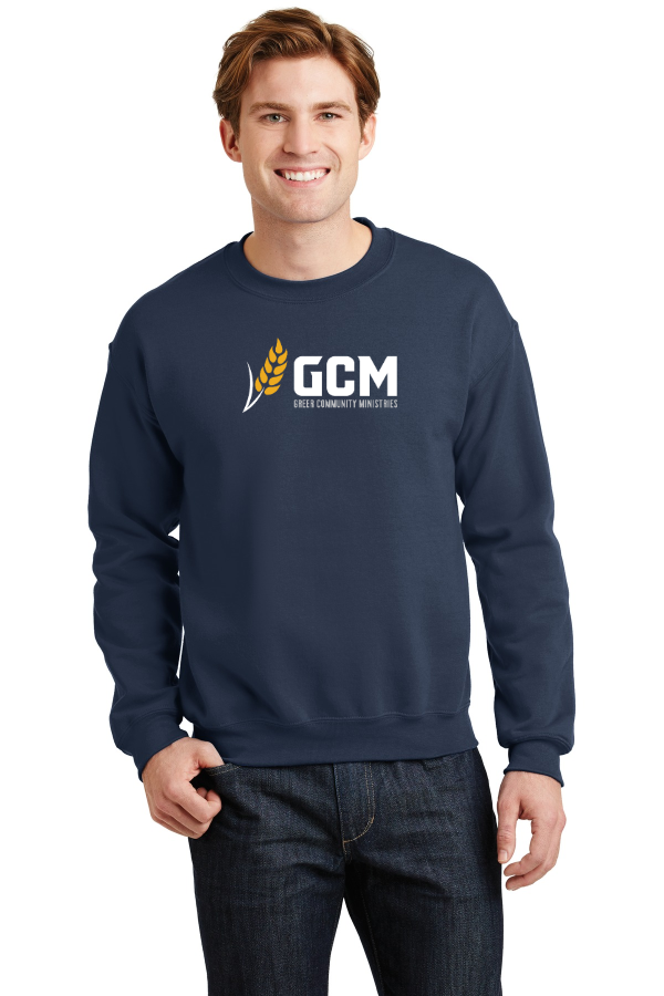 Gildan Heavy Blend Crewneck Sweatshirt printed full front
