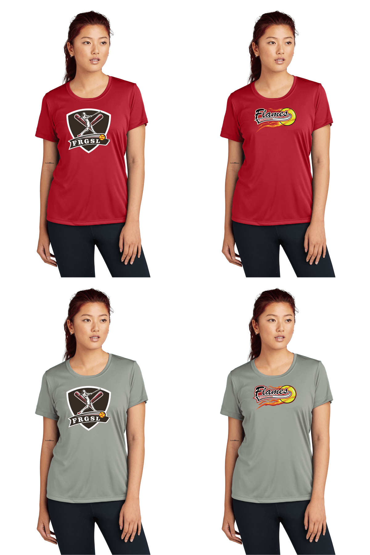 Sport-Tek Ladies PosiCharge Competitor Tee printed full front