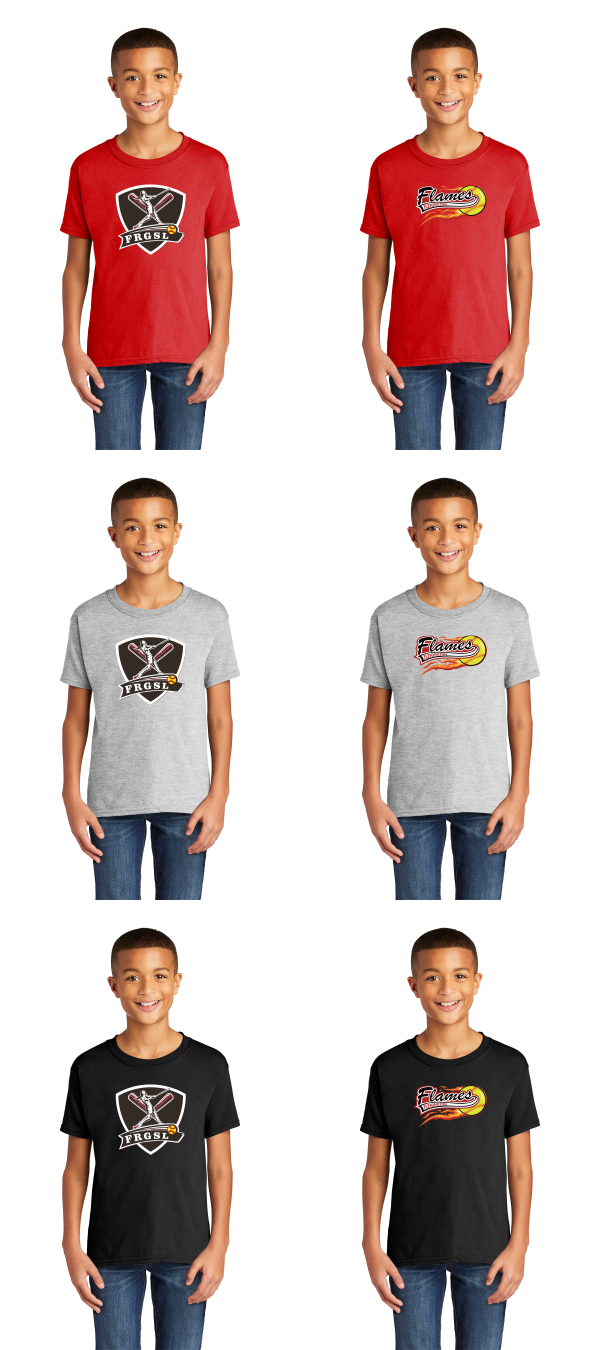 Gildan Youth Softstyle T-Shirt printed full front