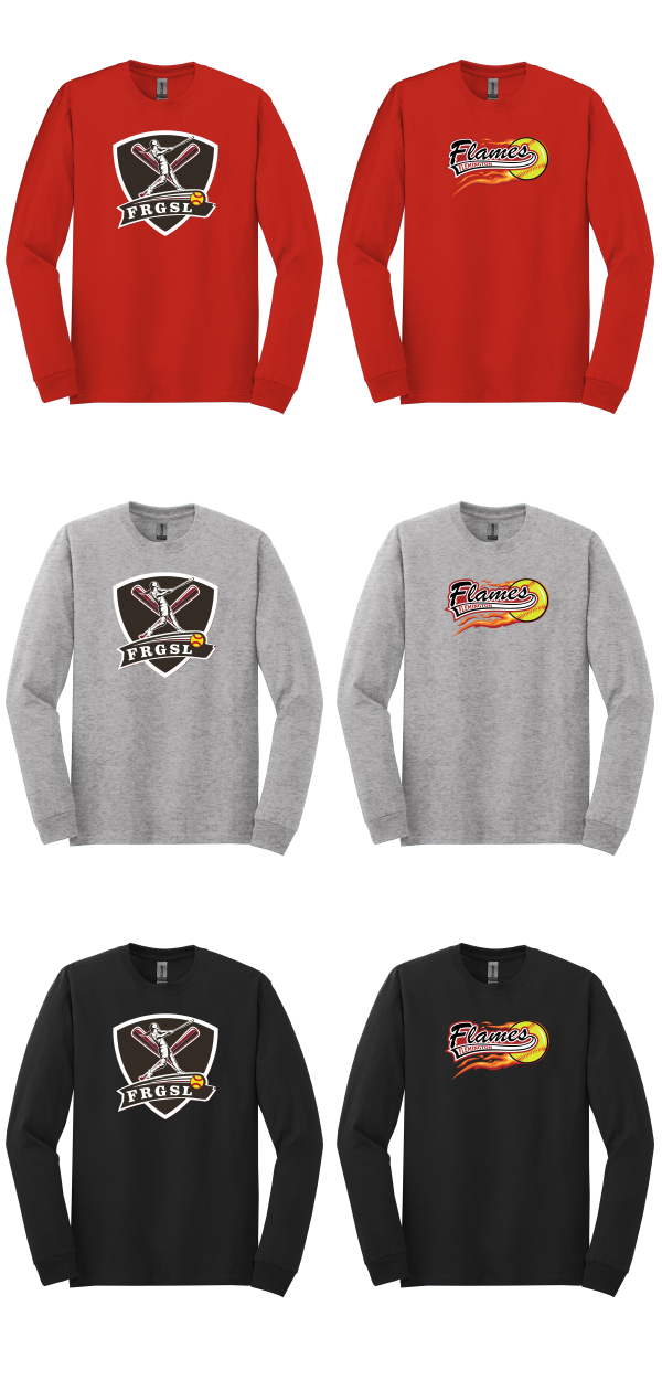 Gildan Adult - Heavy Cotton 100% Cotton Long Sleeve T-Shirt printed full front