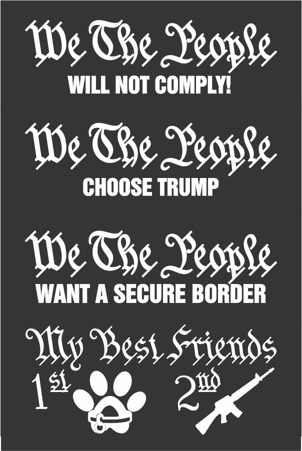 "We The People..." Car Decals