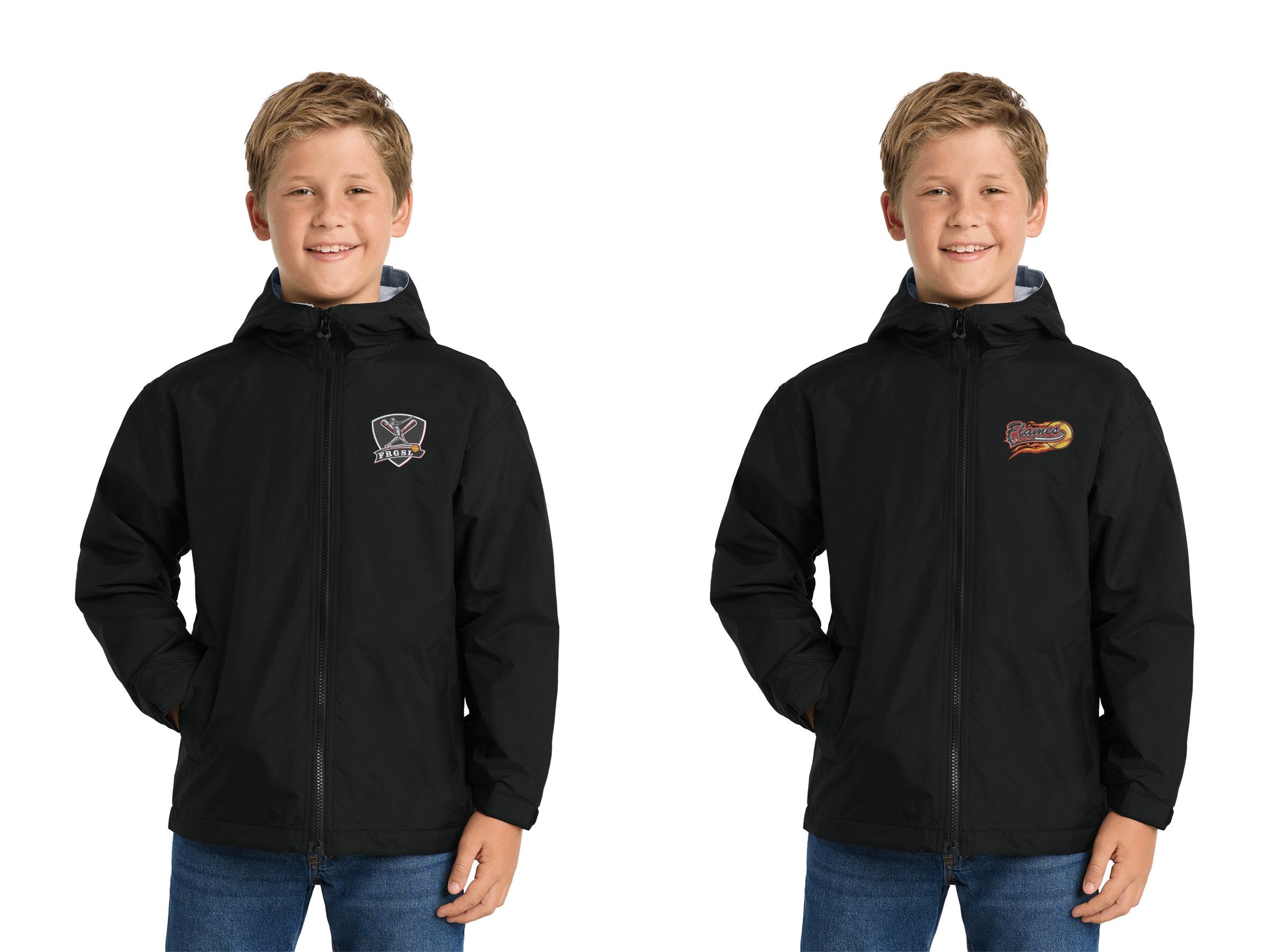 Port Authority Youth Team Jacket embroidered left chest