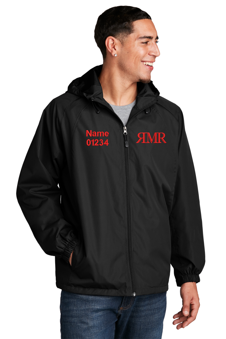 Sport-Tek Black Hooded Raglan Jacket