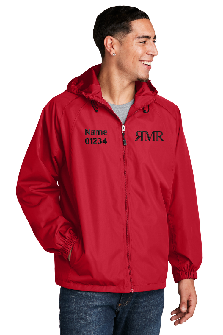 Sport-Tek Red Hooded Raglan Jacket