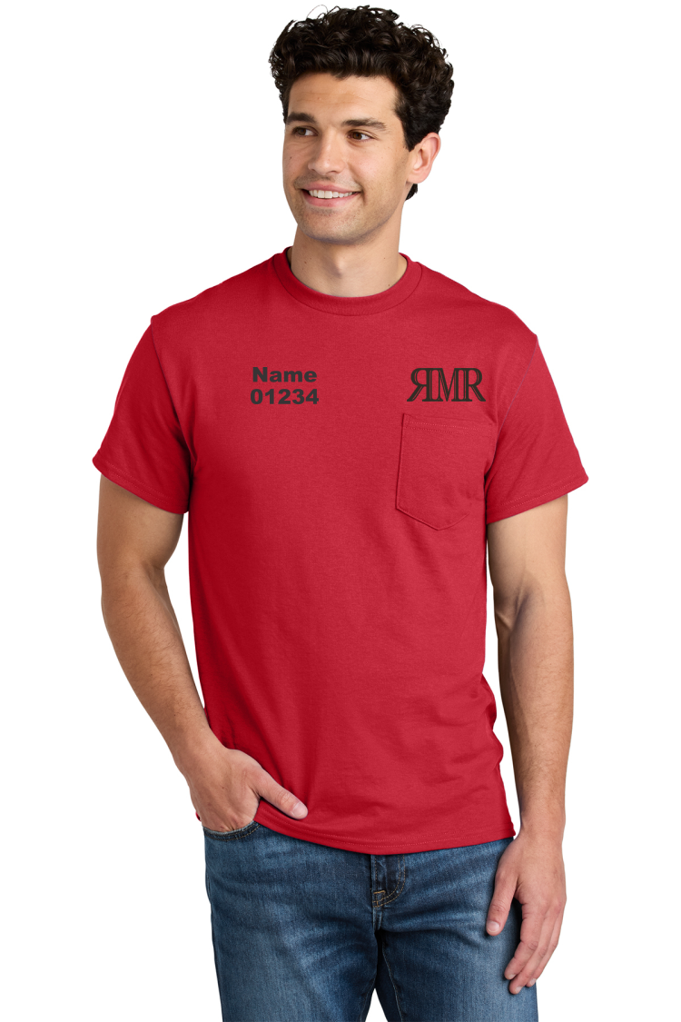 Pocketed Gildan DryBlend 50 Cotton/50 Poly T-Shirt