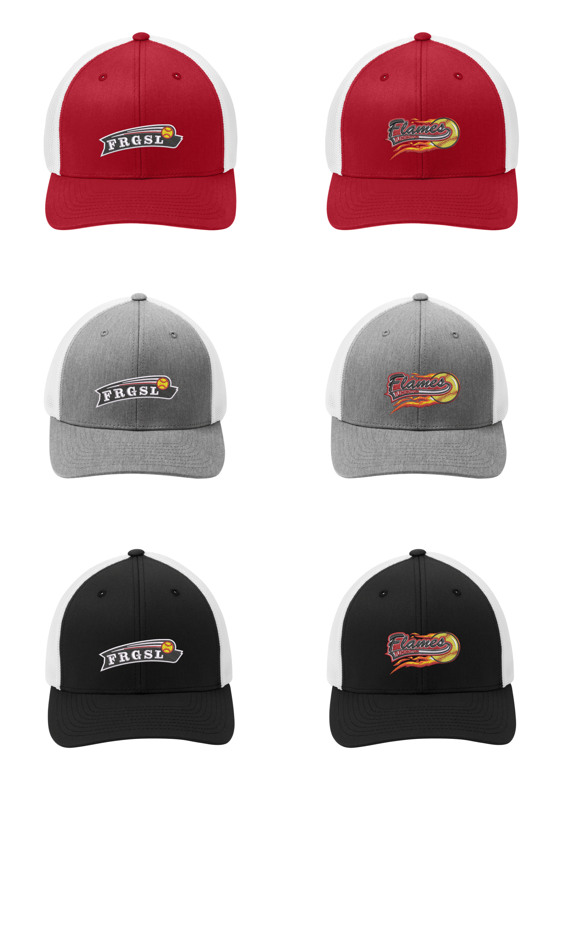 Port Authority Flexfit Mesh Back Cap embroidered on front