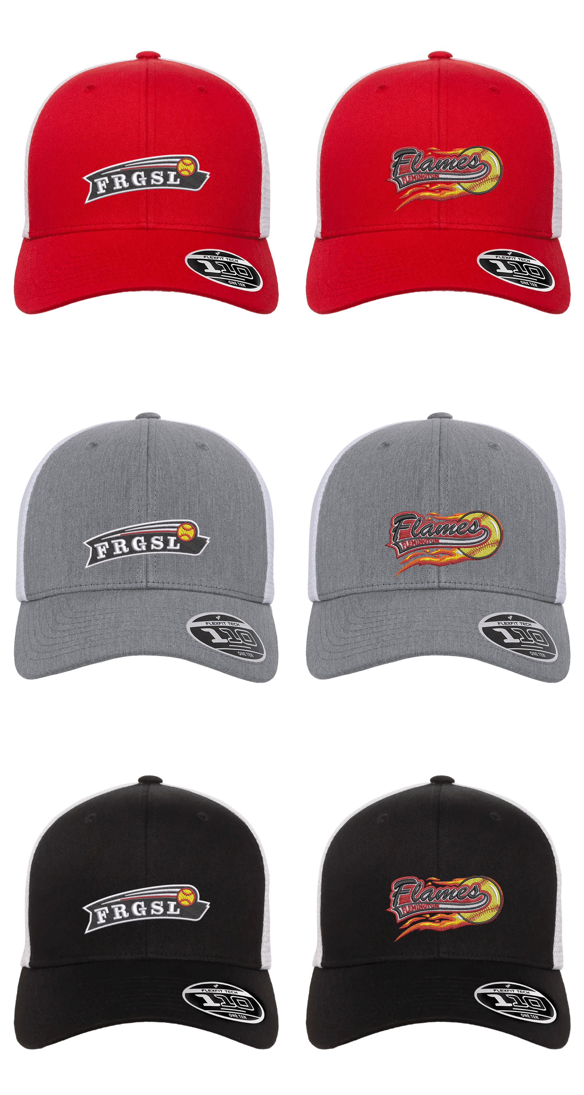 Flexfit 110 Mesh-Back Cap embroidered on front