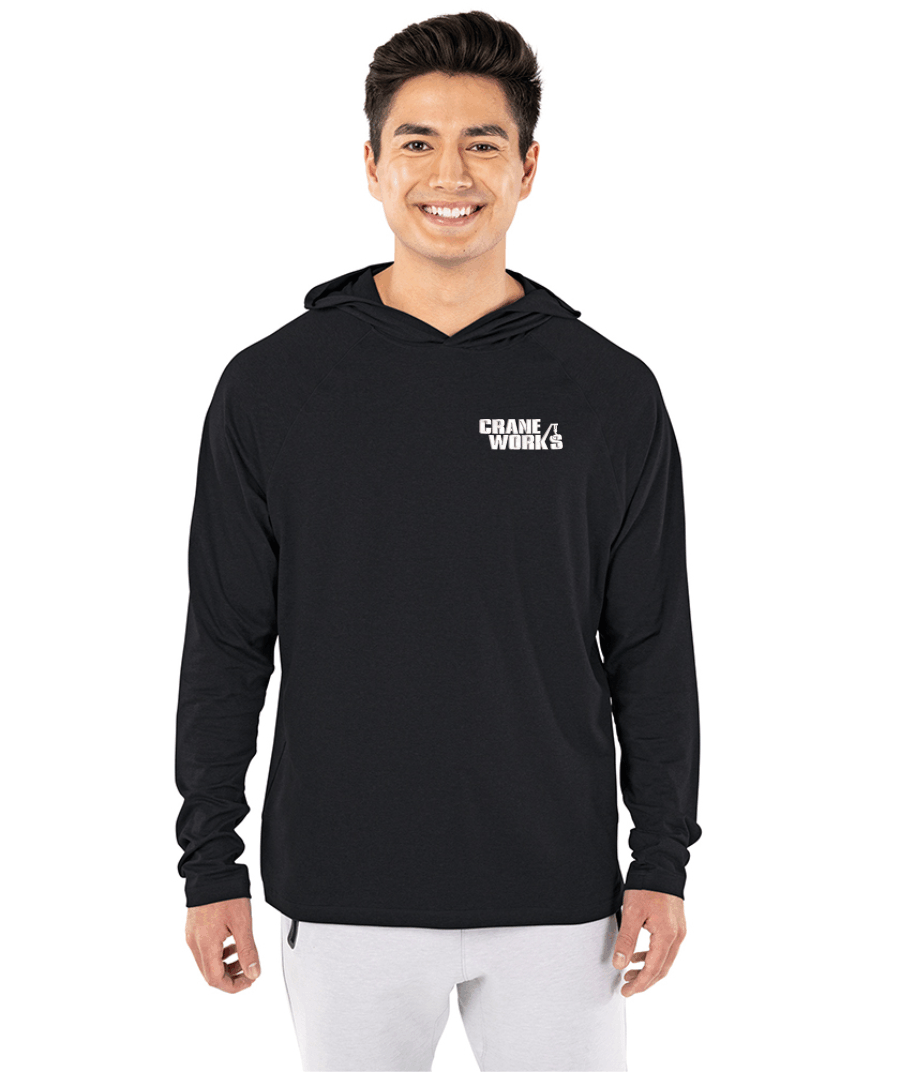 Charles River Cayak Lightweight Stretch Hoodie embroidered