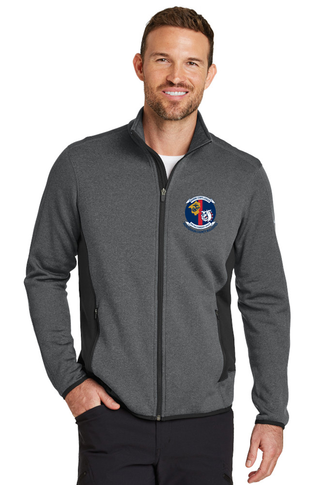 KSSEB238 Eddie Bauer Charcoal Full-Zip Fleece Jacket