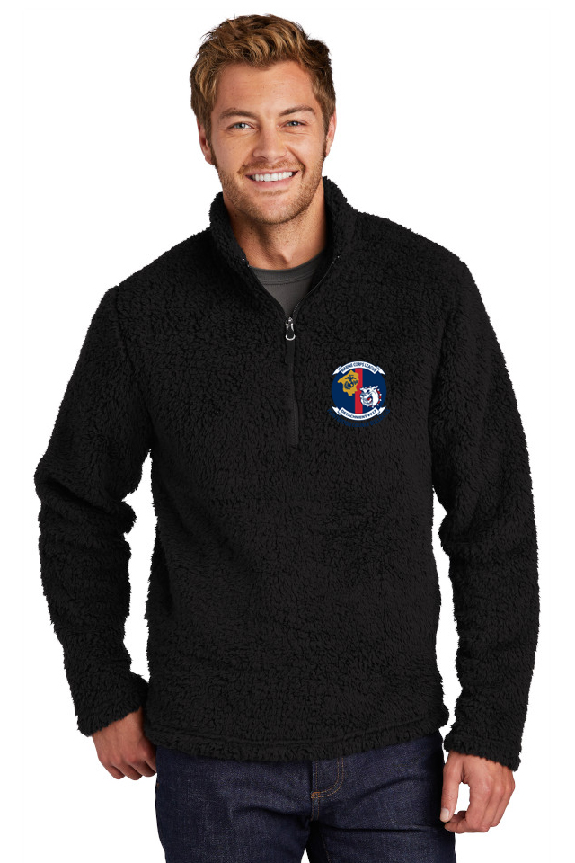 KSSF130 Cozy 1/4-Zip Black Fleece