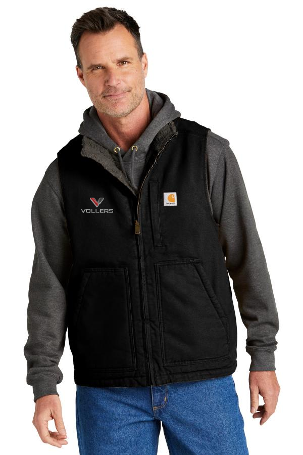 Carhartt Sherpa-Lined Mock Neck Vest Embroidered