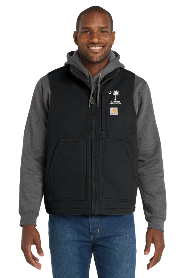 Sherpa-Lined Mock Neck Vest CT104277
