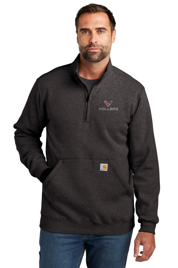 Carhartt Midweight 1/4-Zip Mock Neck Sweatshirt Embroidered