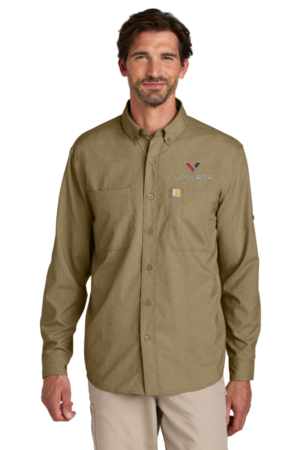 Carhartt Force Sun Defender Long Sleeve Shirt embroidered