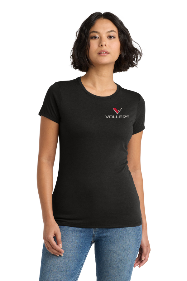 District Womens Perfect Tri Tee Printed