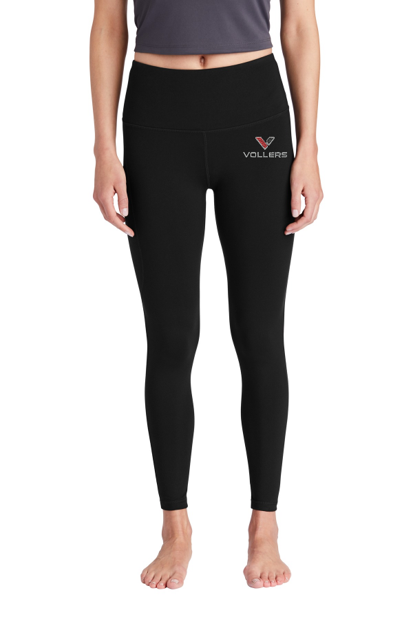 Sport-Tek Womens High Rise 7/8 Legging Embroidered
