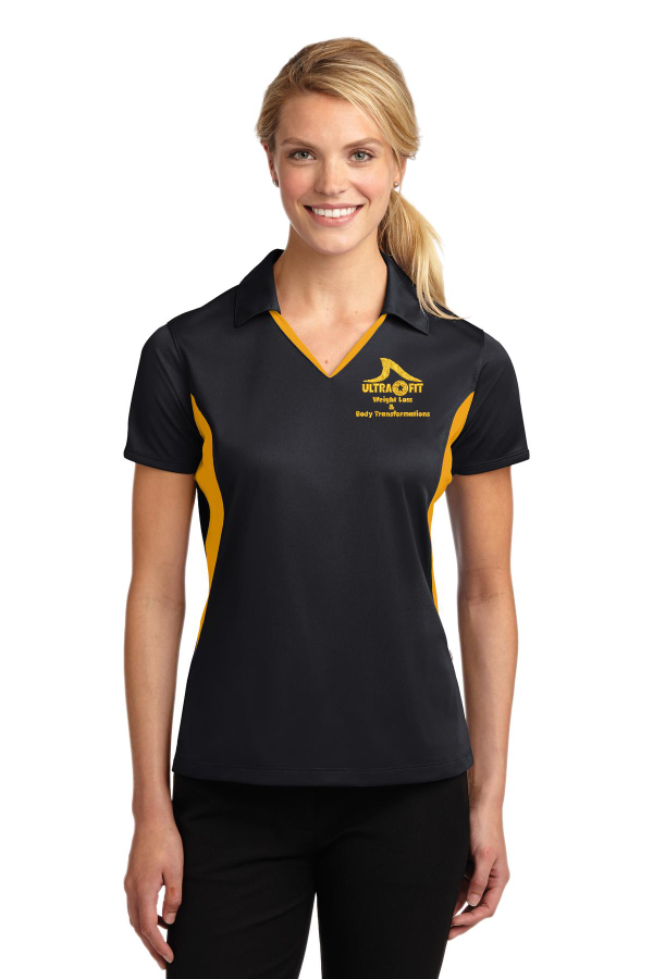 Sport-Tek Women's Side Blocked Micropique Sport-Wick Polo