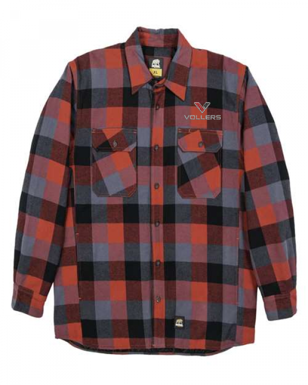 Mens Tall Timber Flannel Shirt Jacket embroidered