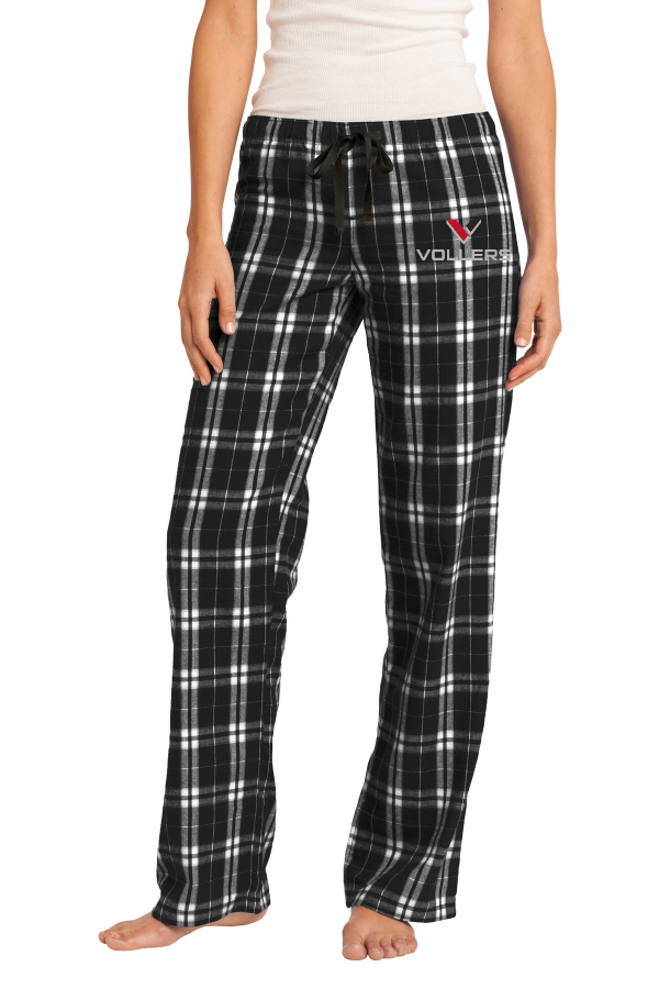 District Womens Flannel Plaid Pant Printed