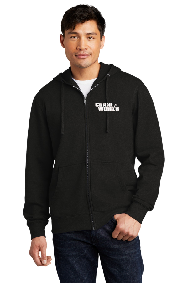 District V.I.T. Fleece Full-Zip Hoodie embroidered