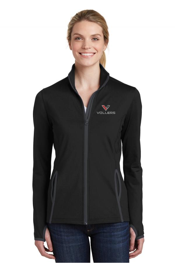 Sport-Tek Ladies Sport-Wick Stretch Contrast Full-Zip Jacket Embroidered