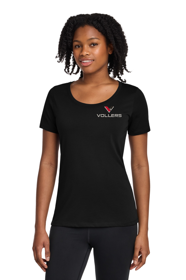 Nike Womens Dri-FIT Cotton/Poly Scoop Neck Tee Printed