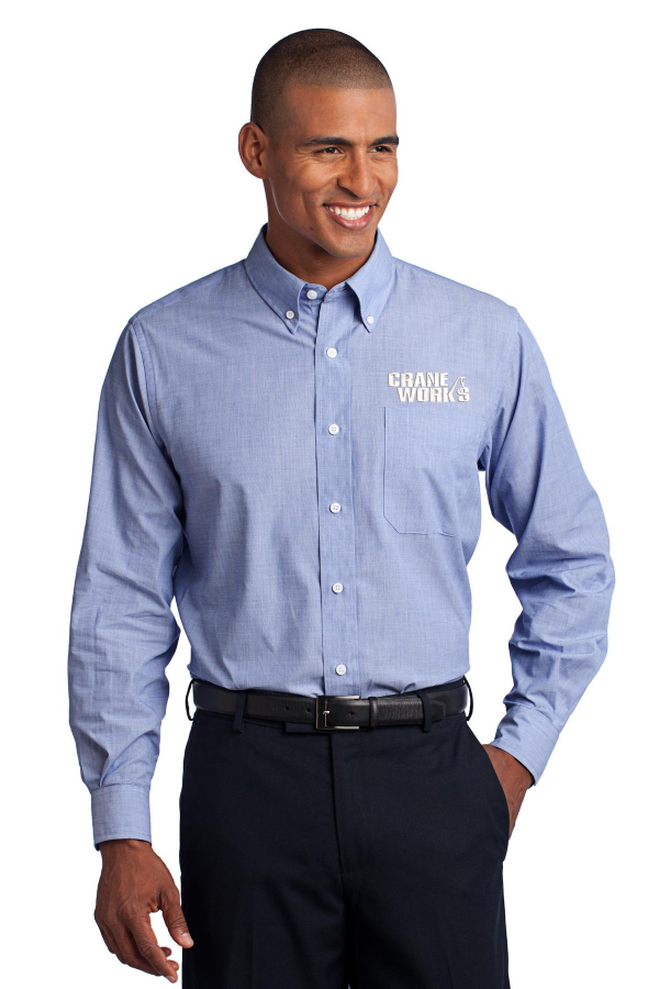 Port Authority Crosshatch Easy Care Shirt embroidered