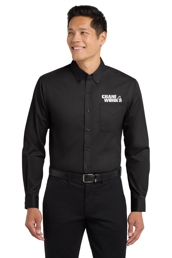 Port Authority Tall Long Sleeve Easy Care Shirt embroidered