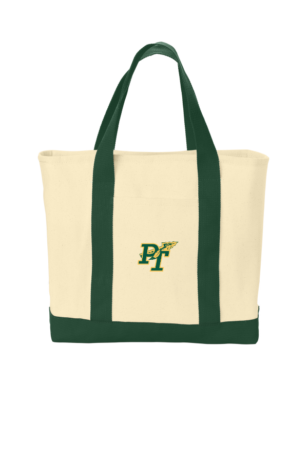 Ideal Twill Two-Tone Shopping Tote