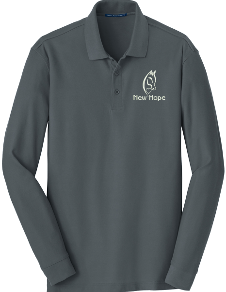 M - Men's Long Sleeve Polo