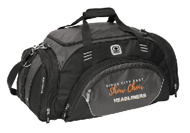East Show Choir Logo Duffel Bag - logo choice and option to add name on top
