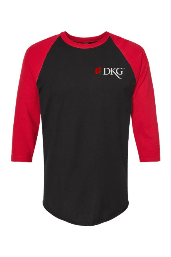 DKG Baseball Tee w/ left chest embroidery, back print 245