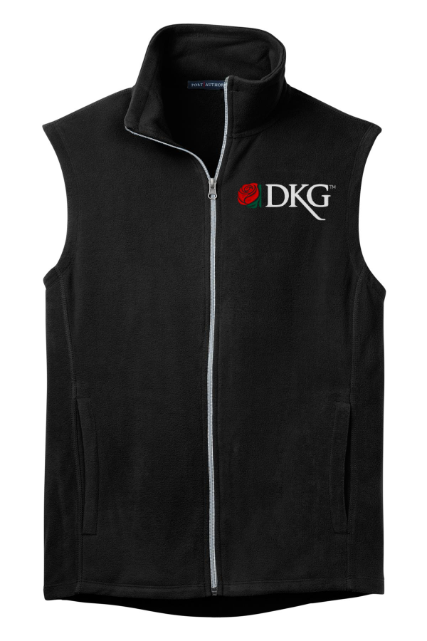 Mens Microfleece Vest with embroidery