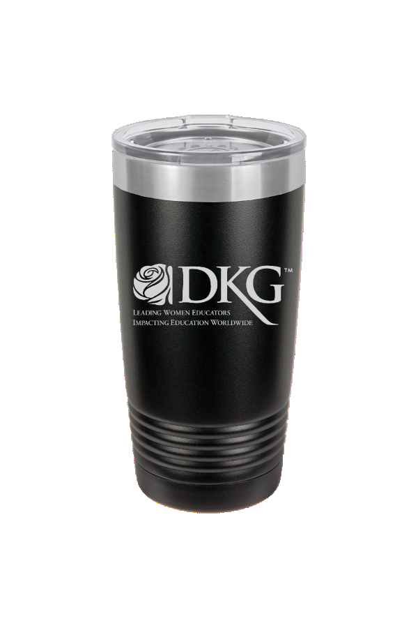 Black 20 oz. Tumbler with Clear Lid