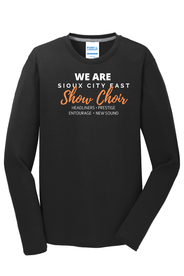 SC East Show Choir LS Performance Blend Tee