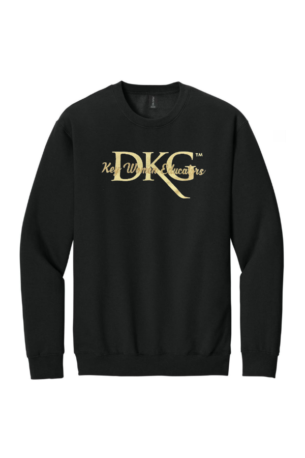 DKG Glitter Print Crewneck Sweatshirt SF000