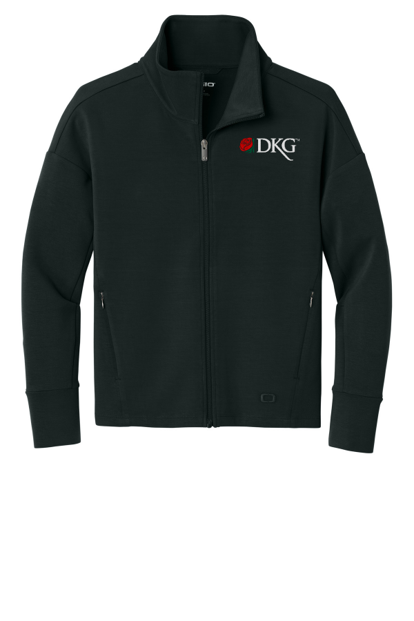 DKG Full-Zip Fleece in Blacktop LOG860